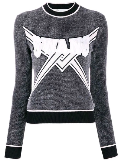 Shop Off-white Swans Sweater In Nero