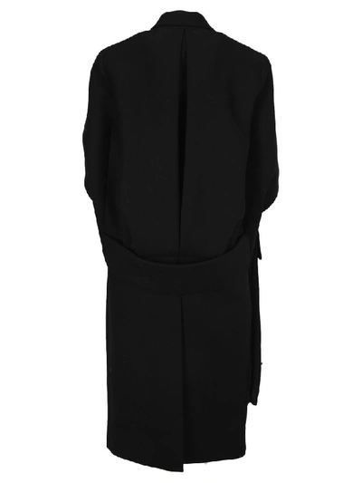 Shop Prada Single-breasted Cape In Black