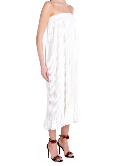 Shop Alaïa Falbalas Skirt In White