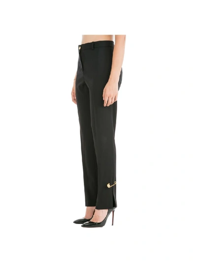 Shop Versace Doppia G Trousers In Nero