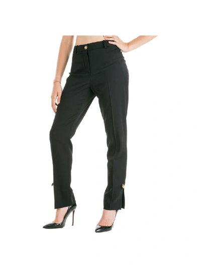 Shop Versace Doppia G Trousers In Nero