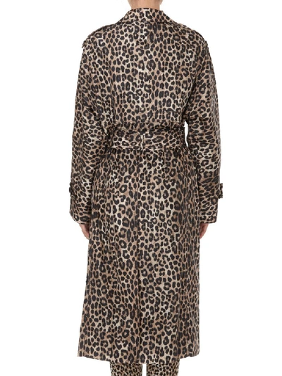 Shop Michael Michael Kors Animalier Cheetah Print Trench Coat In Multicolor