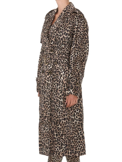 Shop Michael Michael Kors Animalier Cheetah Print Trench Coat In Multicolor