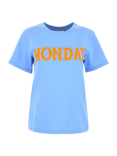 Shop Alberta Ferretti Monday T-shirt In Light Blue (blue)