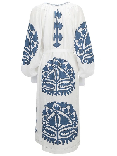 Shop Vita Kin Shalimar Dress In White/cobalt