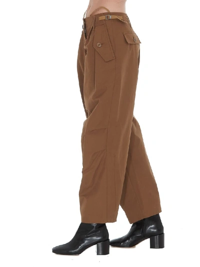 Shop Givenchy Cargo Trousers In Beige