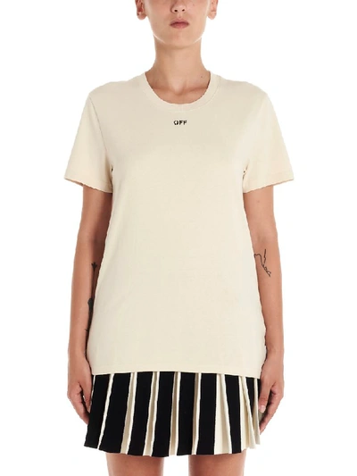 Shop Off-white Arrow Flower T-shirt In Pink