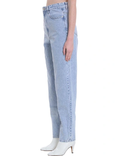 Shop Isabel Marant Étoile Corsyj Jeans In Cyan Denim