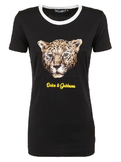 Shop Dolce & Gabbana Short Sleeve T-shirt In Black