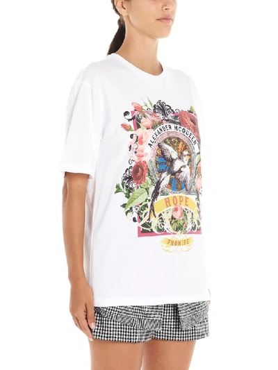 Shop Alexander Mcqueen T-shirt In White