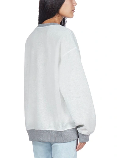 Shop Mm6 Maison Margiela Fleece In Grey Melange