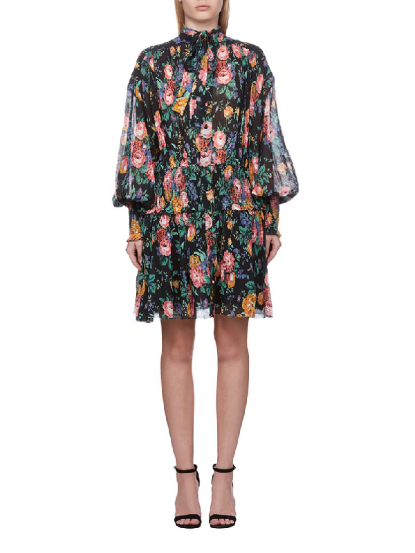 zimmermann black floral dress