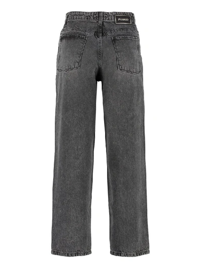 Shop Pinko Deja Vu 5-pocket Jeans In Grey