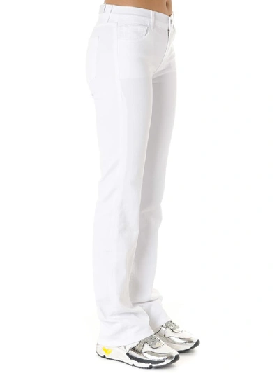 Shop J Brand Low Rise Jeans In White Cotton