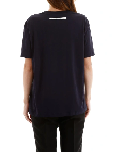 Shop Stella Mccartney Lucky Numbers T-shirt In Ink (blue)