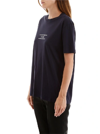 Shop Stella Mccartney Lucky Numbers T-shirt In Ink (blue)