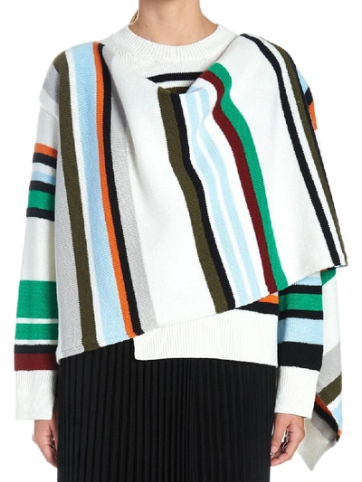 Shop Mrz Scarf Sweater In Multicolor