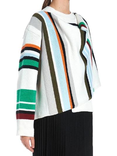 Shop Mrz Scarf Sweater In Multicolor