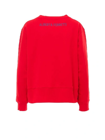 Shop Alberta Ferretti Sweatshirt In Red
