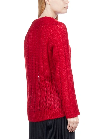 Shop Prada Sweater In Rosso