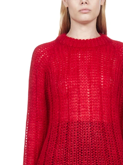 Shop Prada Sweater In Rosso
