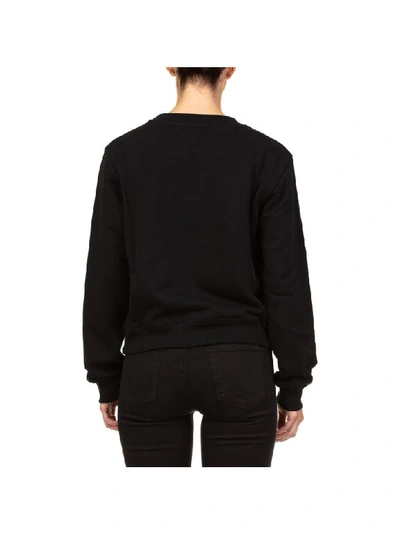 Shop Moschino Cotton Sweatshirt In Black