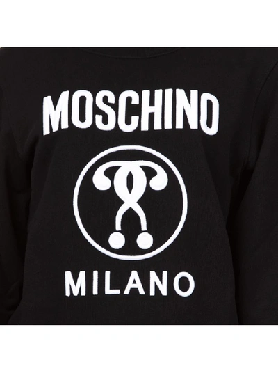 Shop Moschino Cotton Sweatshirt In Black