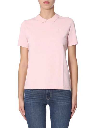 Shop Lacoste Cotton Polo In Rosa