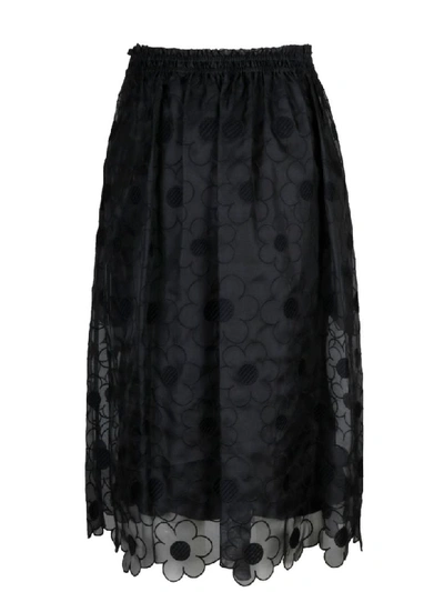 Shop Moncler Genius Skirt In Black