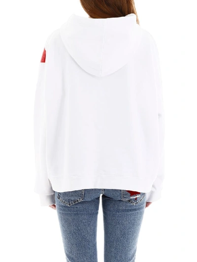 Shop Dsquared2 Logo Hoodie In White (white)