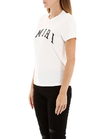 Shop Amiri Logo T-shirt In White (white)