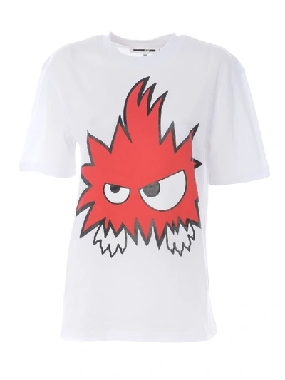 Shop Mcq By Alexander Mcqueen Short Sleeve T-shirt In Bianco