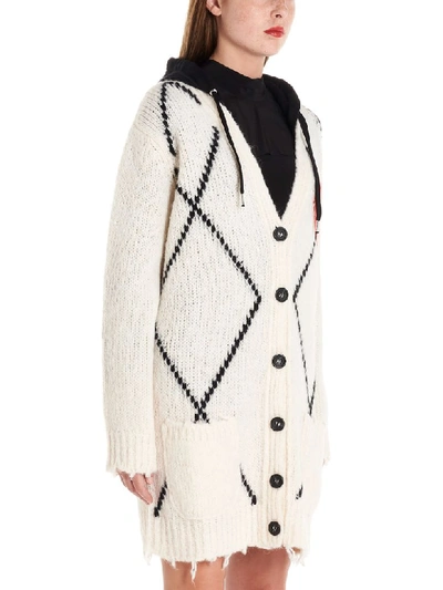 Shop Red Valentino Cardigan In White