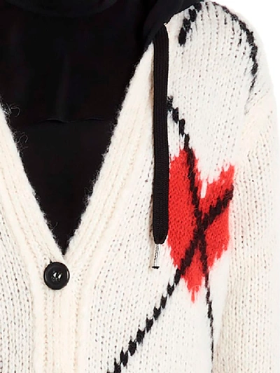 Shop Red Valentino Cardigan In White