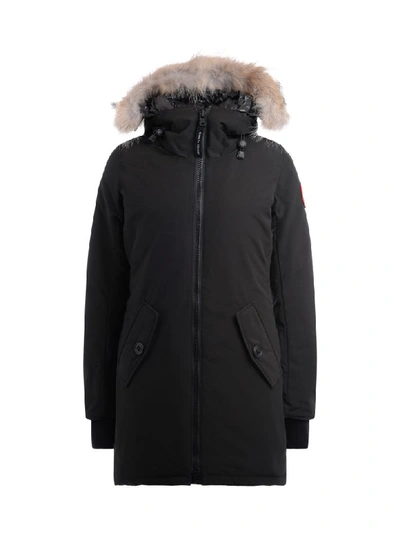 Shop Canada Goose Parka  Rosemont In Black With Non-removable Adjustable Hood In Nero