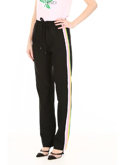 Shop N°21 Joggers With Side Band In Black (black)