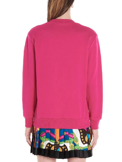 Shop Versace Sweatshirt In Fuchsia