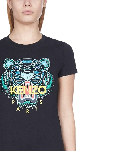 Shop Kenzo Classic Tiger Short Sleeve T-shirt In Black