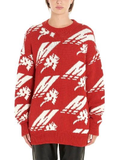 Shop Msgm Sweater In Red