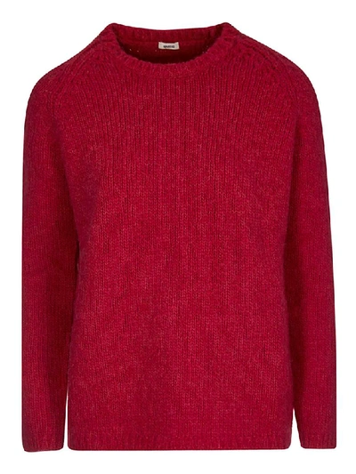 Shop A Punto B Knitted Sweater In Cyclamen