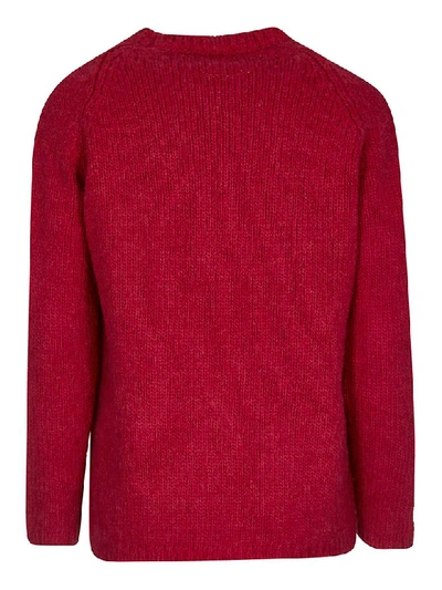 Shop A Punto B Knitted Sweater In Cyclamen