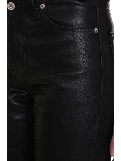 Shop Balenciaga Pants In Black Leather