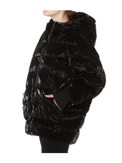 Shop Ahirain Duchesse Caban Down Jacket In Black