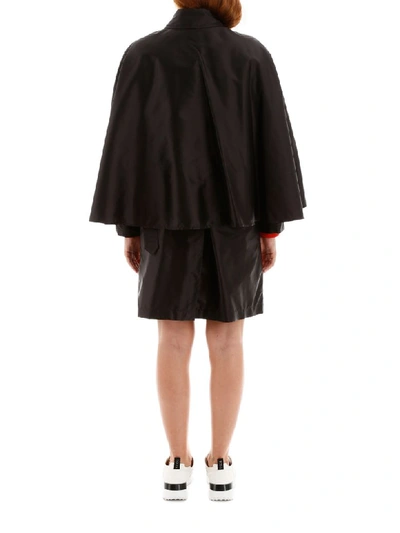 Shop Burberry Reading Cape Coat In Black (black)