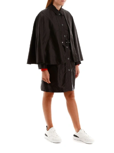 Shop Burberry Reading Cape Coat In Black (black)