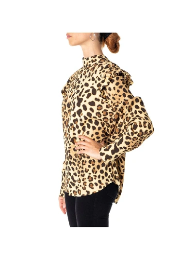 Shop Be Blumarine Viscose Blouse In Animal