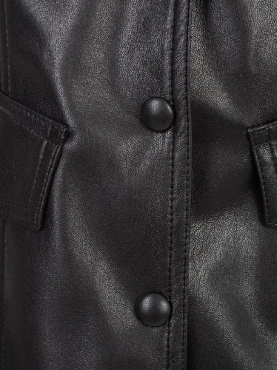 Shop Nanushka Menphi Dress W/s Faux Leather In Black