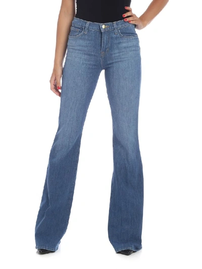 Shop J Brand Flared Jeans In Blue In Denim