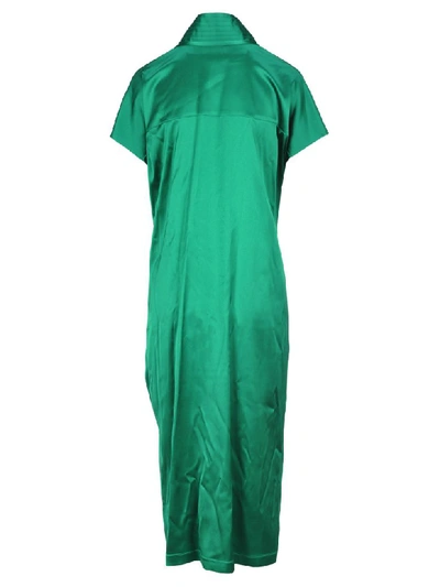 Shop Balenciaga Judo Style Dress In Green