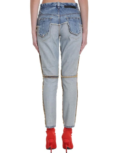 Shop Ben Taverniti Unravel Project Jeans In Cyan Denim